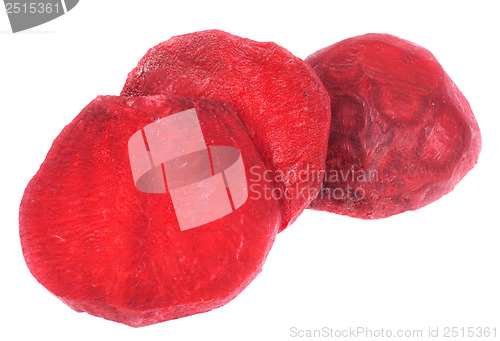 Image of Beet purple vegetable isolated on white background 