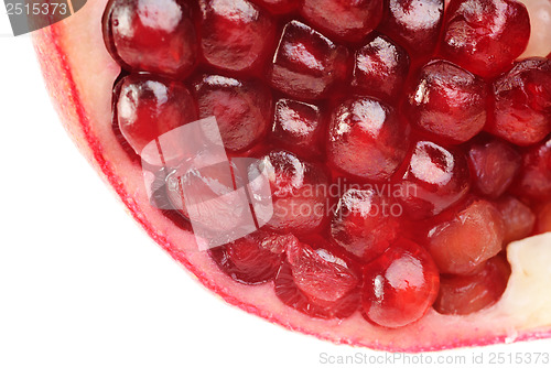 Image of  pomegranate  sliced  close-up image as  background