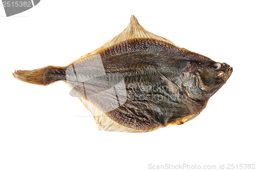 Image of Salted flounder isolated on the white background 