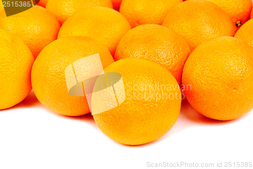 Image of Oranges fruits isolated on white background. 