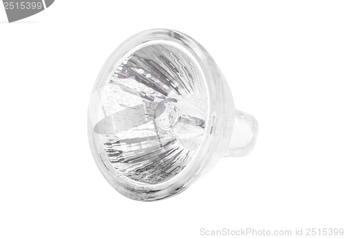 Image of Halogen lamp  isolated on white background. 