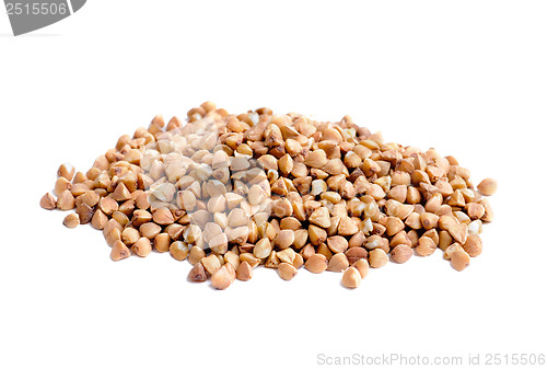 Image of buckwheat  isolation  on white background