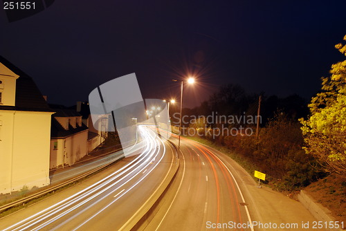 Image of Traffic at night