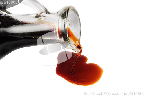 Image of soy sauce isolated on the white background