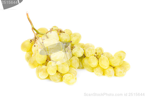 Image of White grapes isolated on white background 