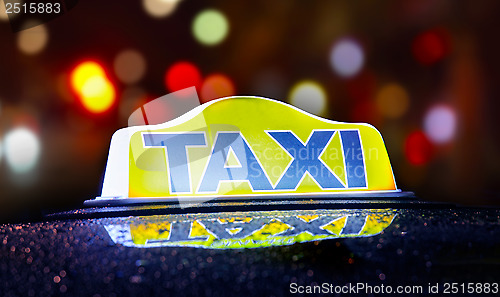 Image of taxi sign 