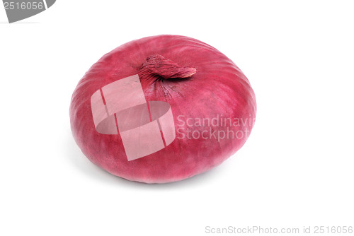 Image of red onion isolated on white 