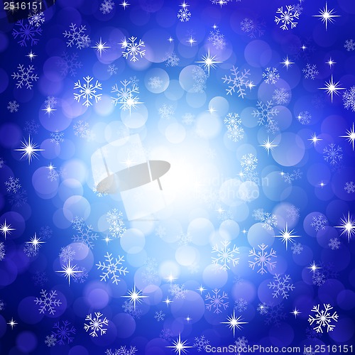 Image of blue snowflakes