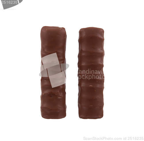 Image of Closeup of small chocolate bars
