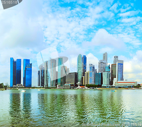 Image of Singapore downtown view