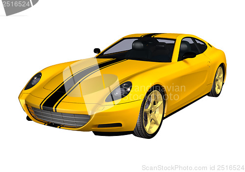 Image of Yellow Sportscar