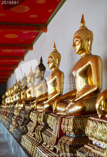 Image of Buddha in Wat Pho Temple in Bangkok