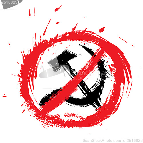 Image of No communism symbol