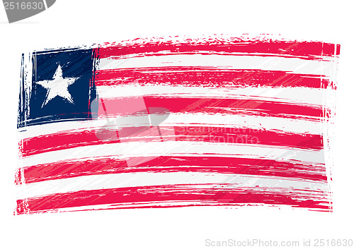 Image of Grunge Liberia flag