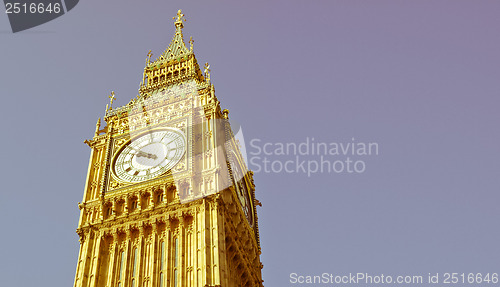 Image of Retro looking Big Ben London