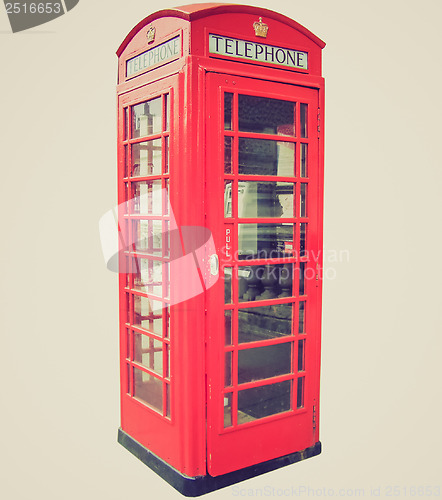 Image of Vintage look London telephone box