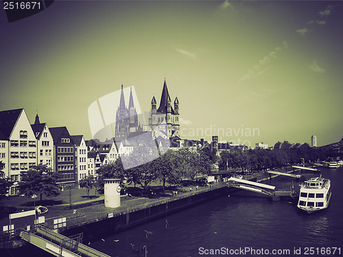 Image of Vintage sepia Koeln panorama