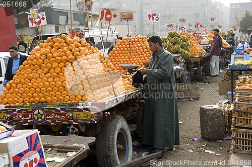 Image of Fruit vendors in Cairo