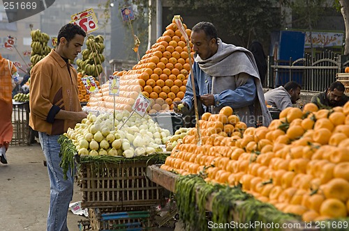 Image of Fruit vendors in Cairo