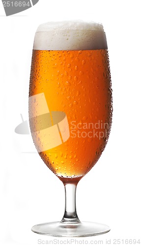 Image of wet Glass of beer