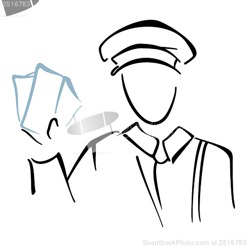 Image of Postman on sketch