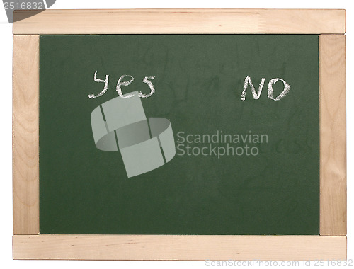 Image of yes or no