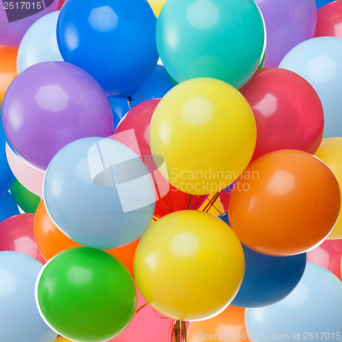 Image of color balloons background