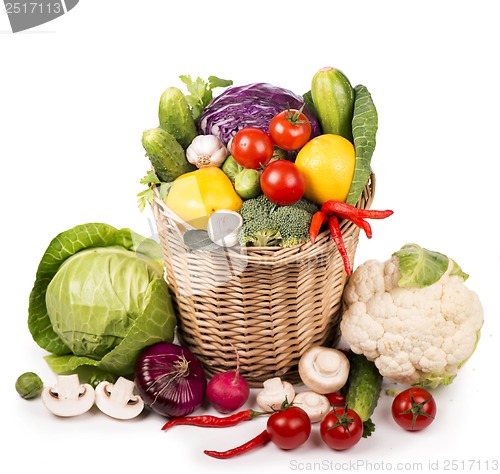 Image of Collection of fresh vegetables