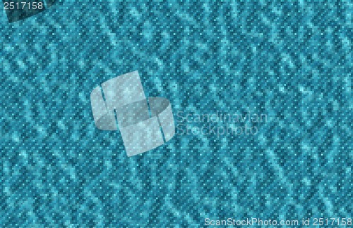 Image of a pattern of blue color mosaic background