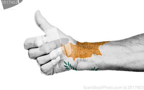 Image of Old woman giving the thumbs up sign