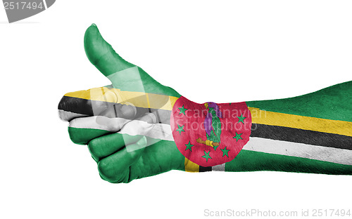 Image of Old woman giving the thumbs up sign