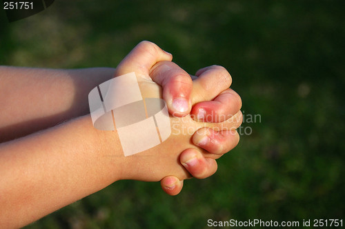 Image of Child hands praying