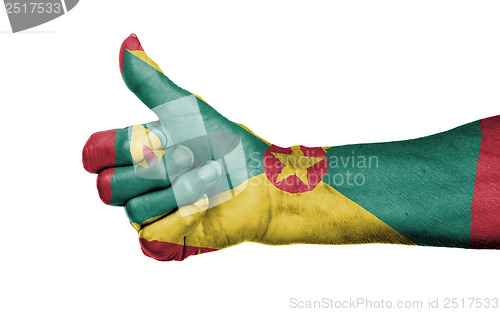 Image of Old woman giving the thumbs up sign