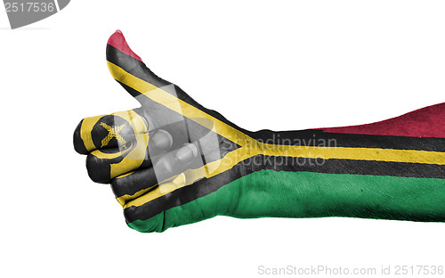 Image of Old woman giving the thumbs up sign