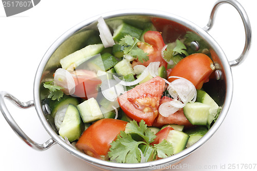 Image of Salad in Indian kadai bowl