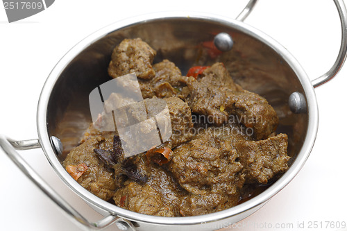Image of Spicy Madras beef curry in kadai