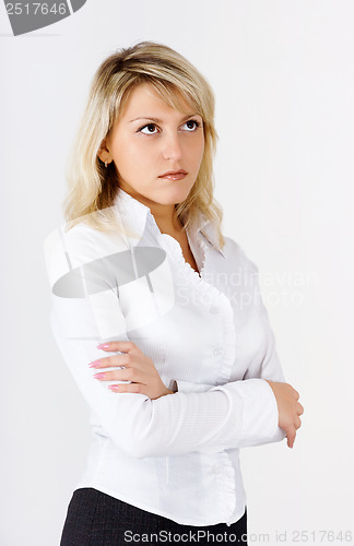 Image of Portrait of an attractive blonde girl
