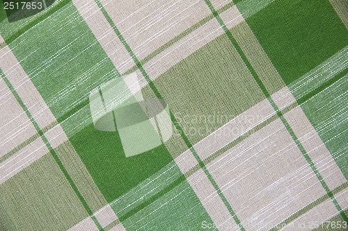 Image of White linen fabric as background 