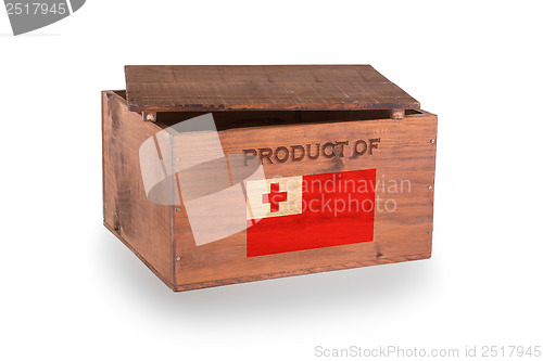 Image of Wooden crate isolated on a white background