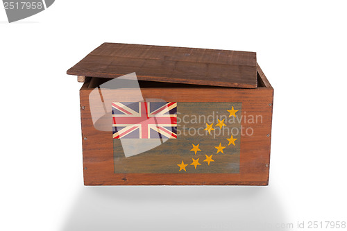 Image of Wooden crate isolated on a white background