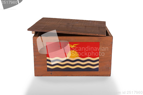 Image of Wooden crate isolated on a white background