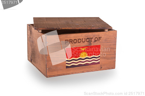 Image of Wooden crate isolated on a white background