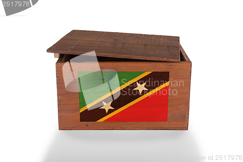 Image of Wooden crate isolated on a white background