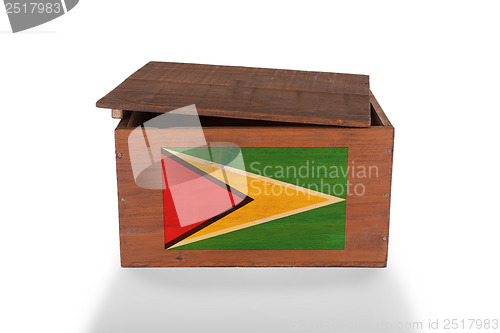 Image of Wooden crate isolated on a white background