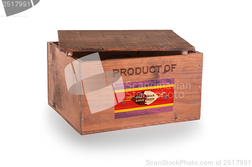 Image of Wooden crate isolated on a white background