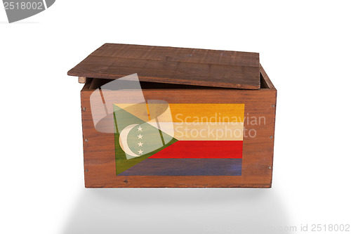 Image of Wooden crate isolated on a white background