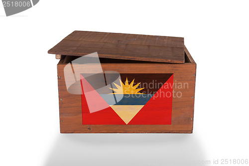 Image of Wooden crate isolated on a white background