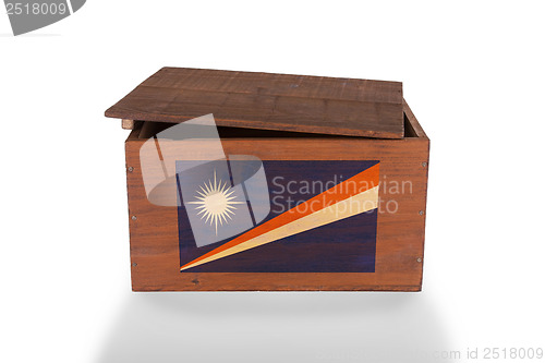 Image of Wooden crate isolated on a white background