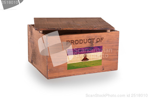 Image of Wooden crate isolated on a white background