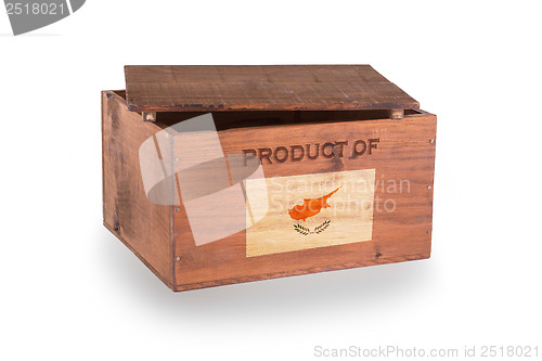 Image of Wooden crate isolated on a white background